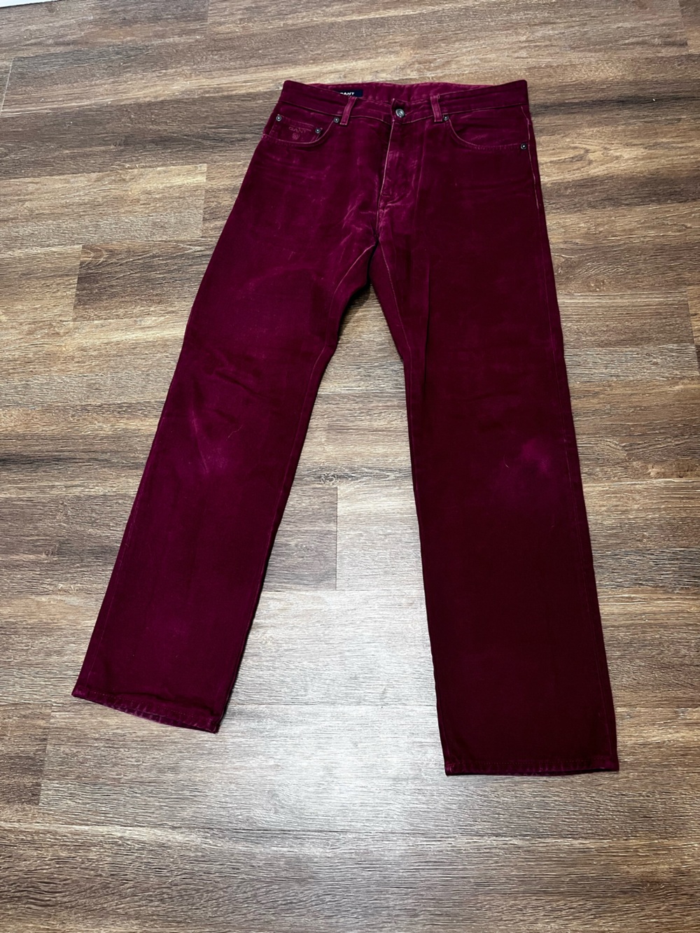 Gant Men's Burgundy Jason Fit Pants Size 32x32
